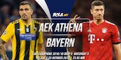 Data dan Fakta Liga Champions: AEK Athena vs Bayern Munchen