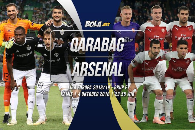 Prediksi Qarabag vs Arsenal 4 Oktober 2018 Prediksi Qarabag vs Arsenal 4 Oktober 2018