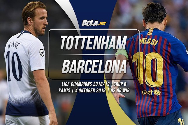 Prediksi Tottenham vs Barcelona 4 Oktober 2018 Prediksi Tottenham vs Barcelona 4 Oktober 2018