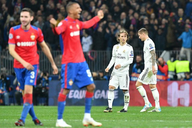 Real Madrid menelan kekalahan di kandang CSKA Moscow (c) AFP