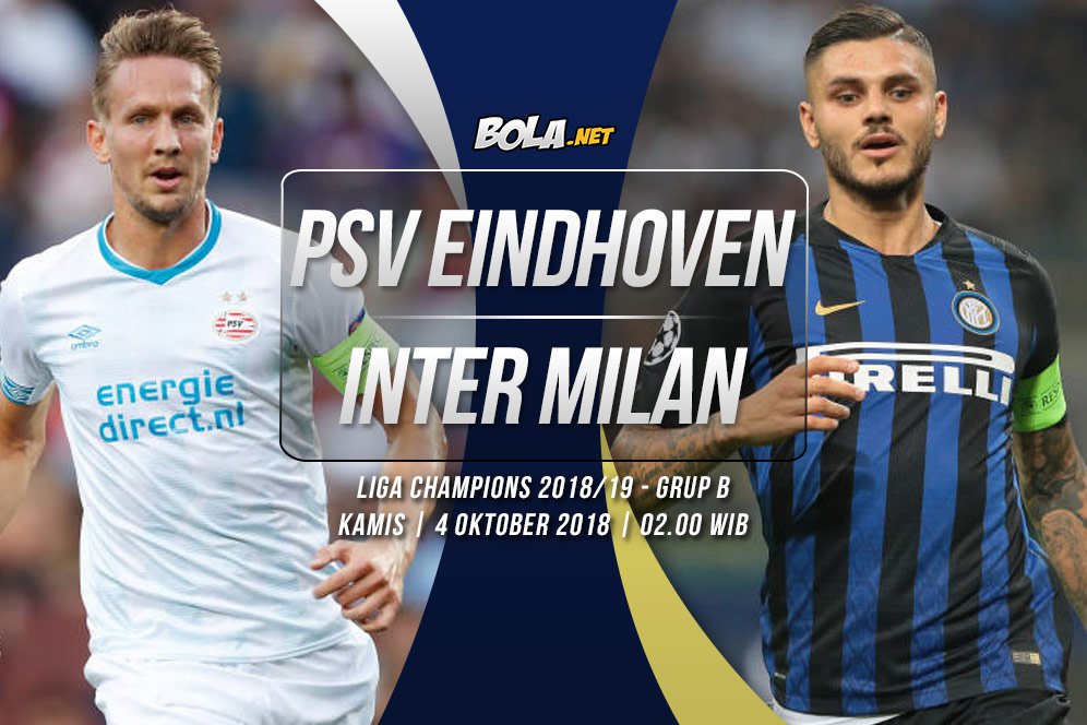 Prediksi PSV Eindhoven vs Inter Milan 4 Oktober 2018