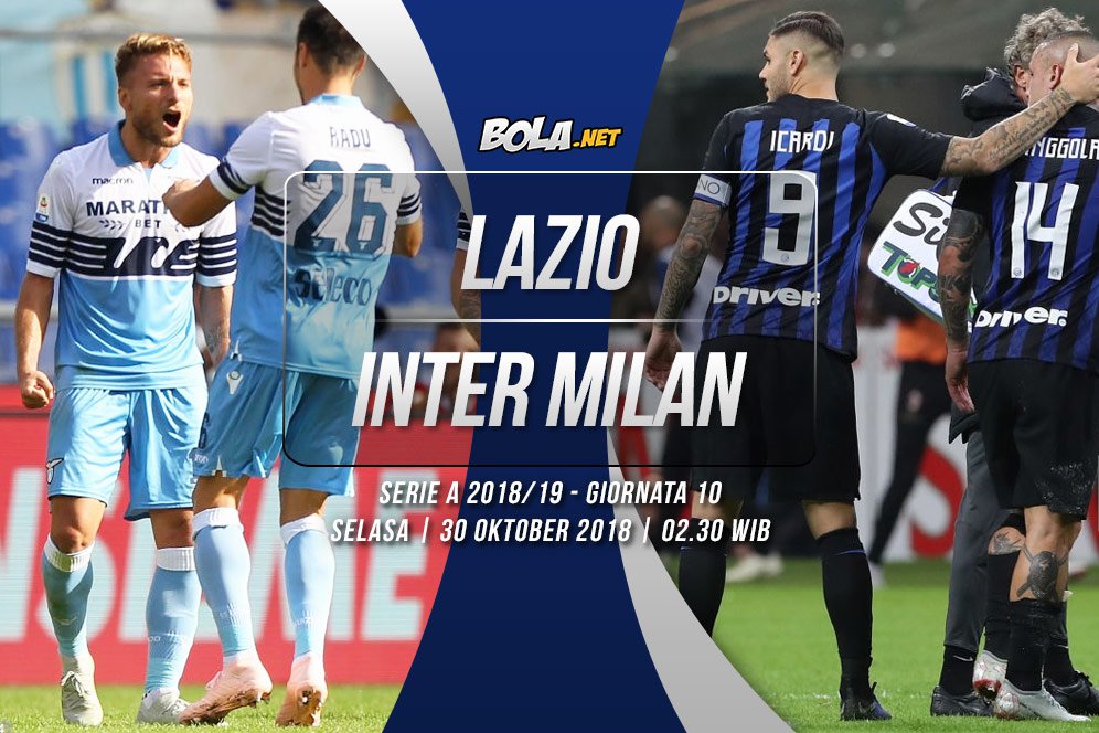 Data dan Fakta Serie A: Lazio vs Inter Milan