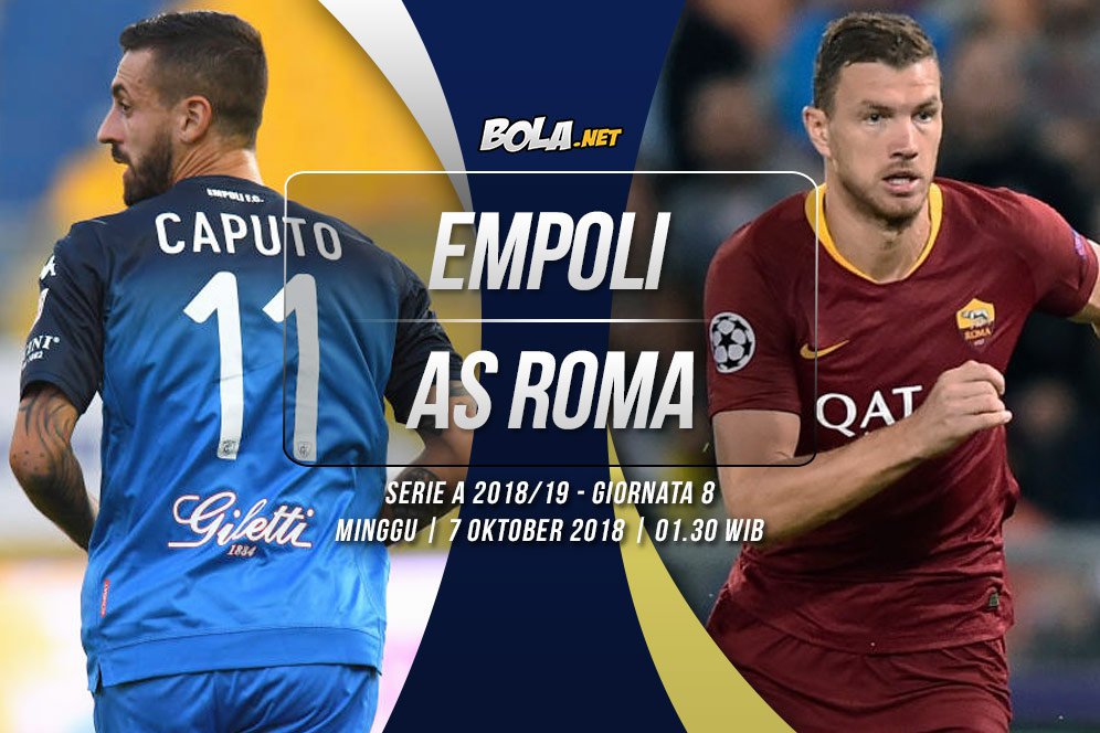 Data dan Fakta Serie A: Empoli vs AS Roma