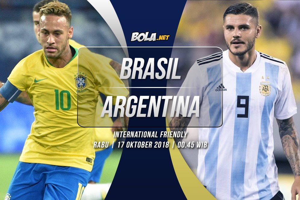 Prediksi Brasil vs Argentina 17 Oktober 2018