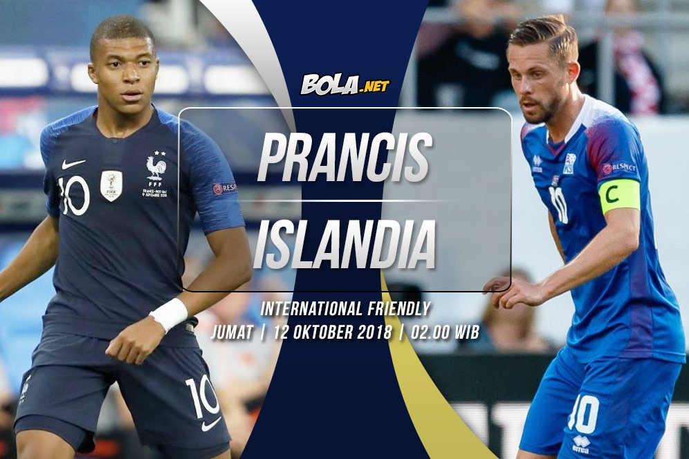 Prediksi Prancis vs Islandia 12 Oktober 2018