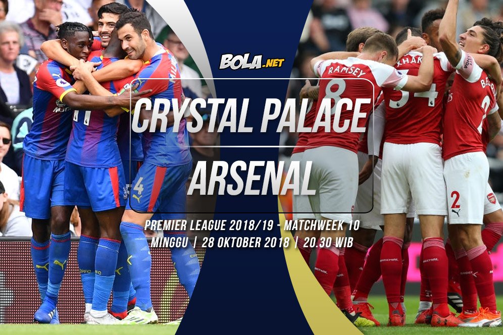 Data dan Fakta Premier League: Crystal Palace vs Arsenal