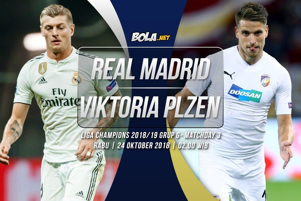 Data dan Fakta Liga Champions: Real Madrid vs Viktoria Plzen