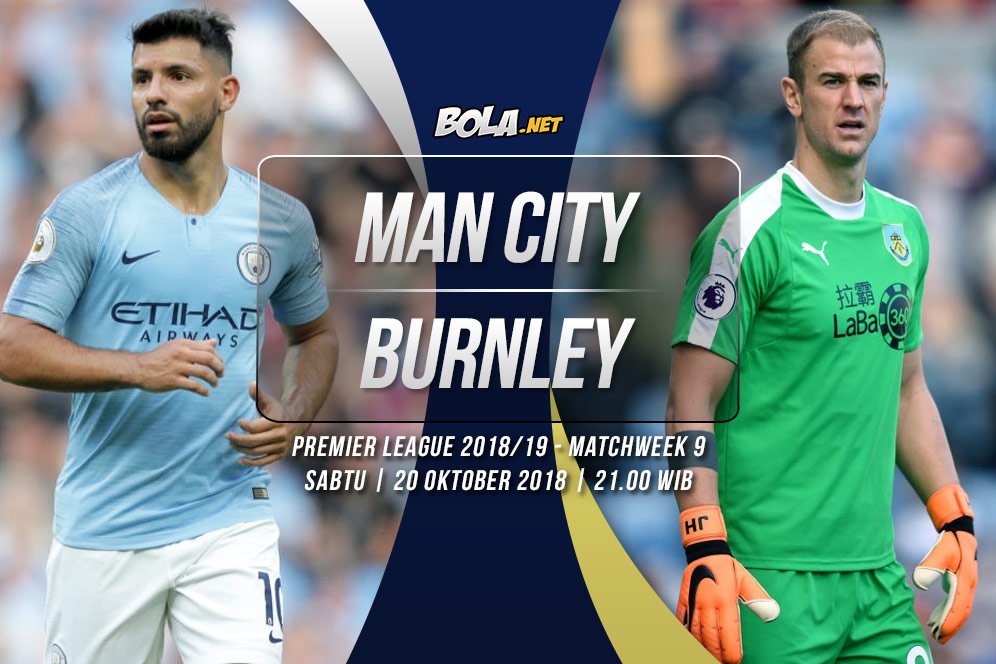 Prediksi Manchester City vs Burnley 20 Oktober 2018