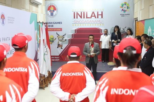 Lepas Kontingen YOG, Menpora Tunggu Kabar Gembira untuk Indonesia 