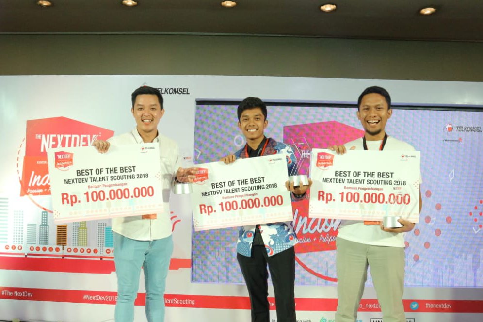 Akhirnya 3 Startup Terbaik Final Pitching The NextDev Talent Scouting 2018 Diumumkan!