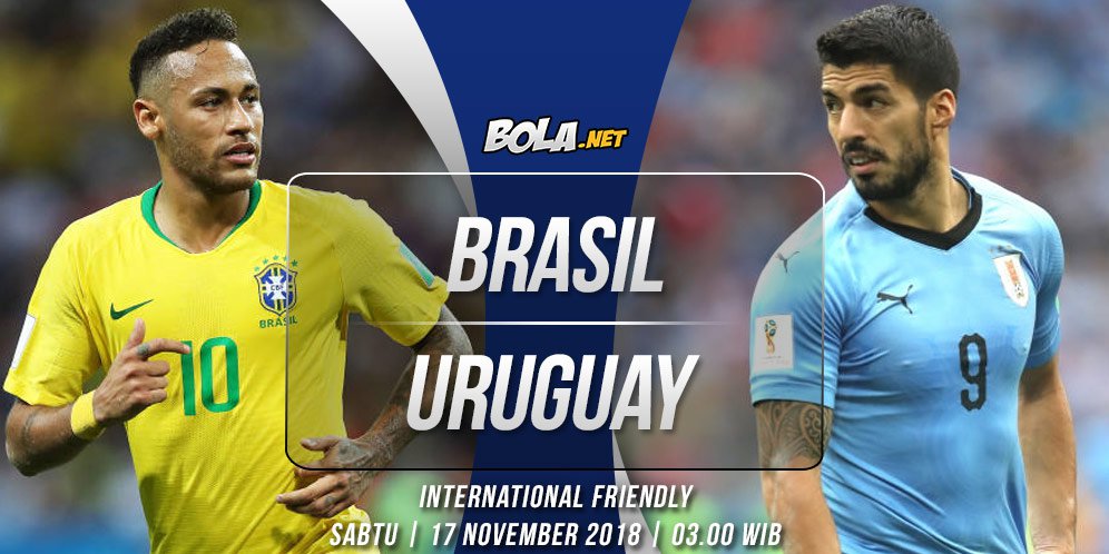 Prediksi Brasil vs Uruguay 17 November 2018
