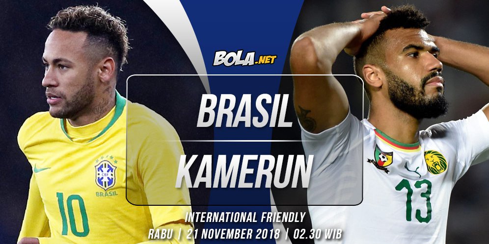 Prediksi Brasil vs Kamerun 21 November 2018