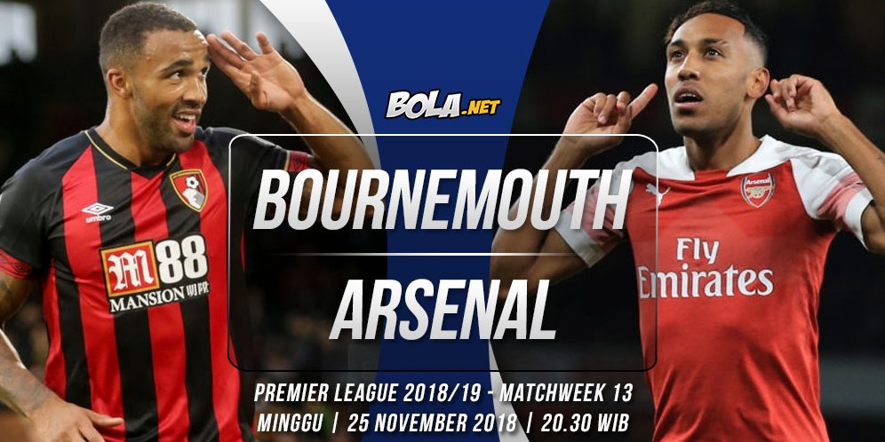 Data dan Fakta Premier League: Bournemouth vs Arsenal