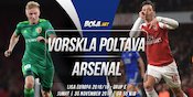 Prediksi Vorskla Poltava vs Arsenal 30 November 2018
