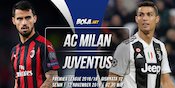 Data dan Fakta Serie A: AC Milan vs Juventus