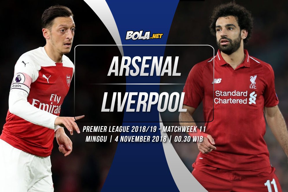 Data dan Fakta Premier League: Arsenal vs Liverpool