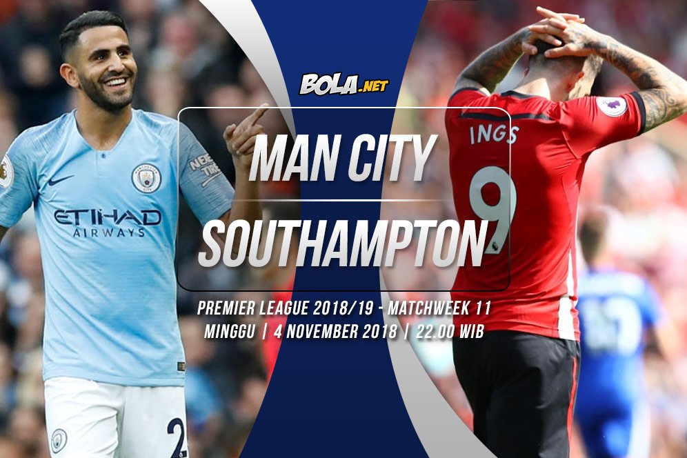 Data dan Fakta Premier League: Manchester City vs Southampton