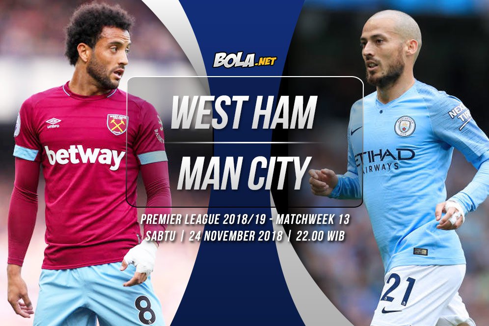 Data dan Fakta Premier League: West Ham vs Manchester City