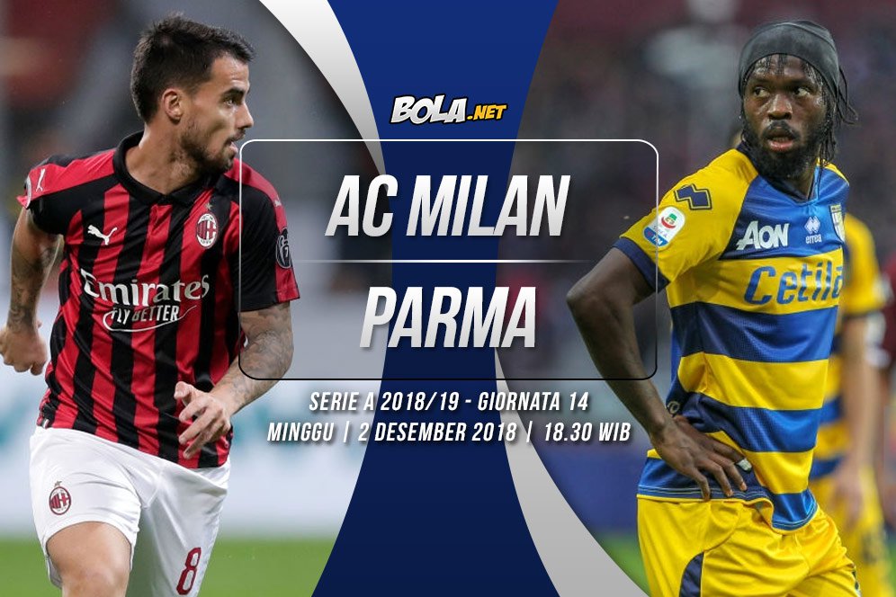 Data dan Fakta Serie A: AC Milan vs Parma