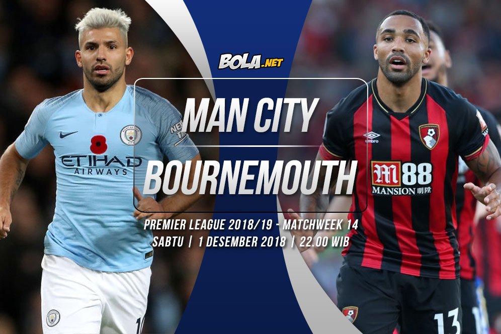 Prediksi Manchester City vs Bournemouth 1 Desember 2018