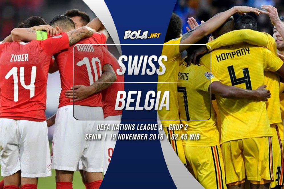 Prediksi Swiss vs Belgia 19 November 2018