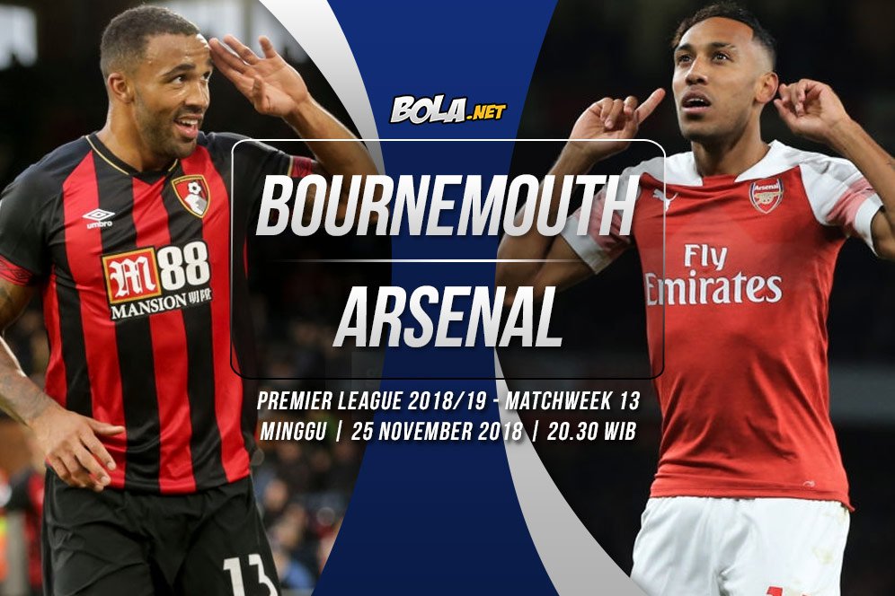 Data dan Fakta Premier League: Bournemouth vs Arsenal