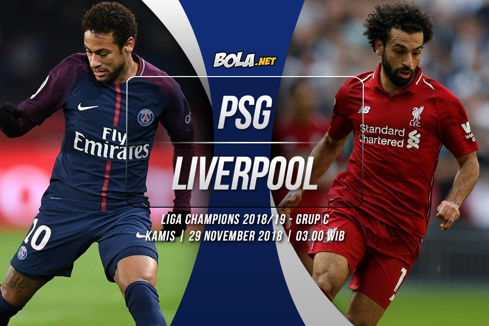 Data dan Fakta Liga Champions: PSG vs Liverpool