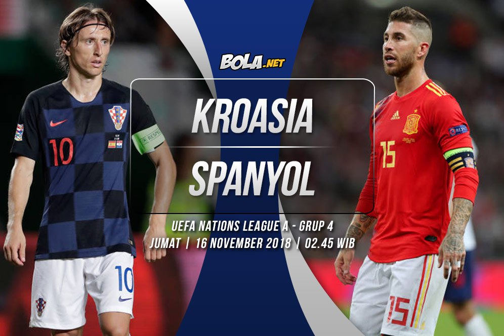 Prediksi Kroasia vs Spanyol 16 November 2018