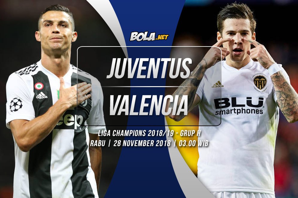 Prediksi Juventus vs Valencia 28 November 2018