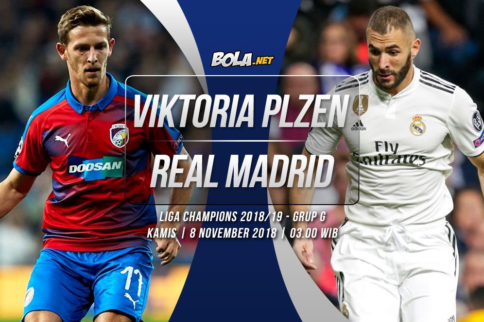 Data dan Fakta Liga Champions: Viktoria Plzen vs Real Madrid