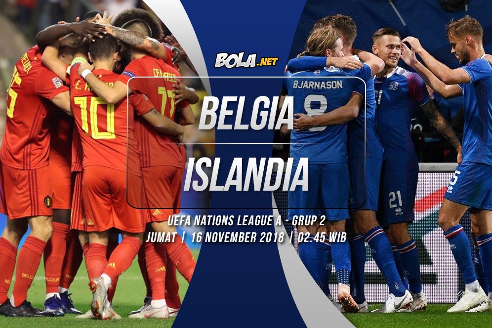 Prediksi Belgia vs Islandia 16 November 2018