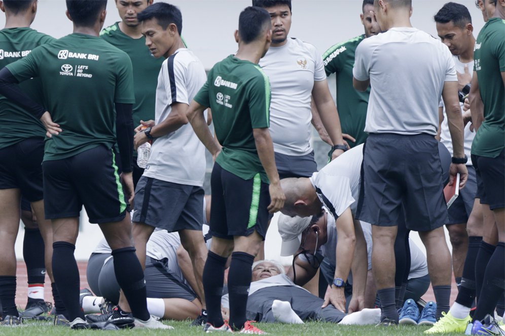 Video: Danurwindo Pingsan di Sesi Latihan Timnas Indonesia