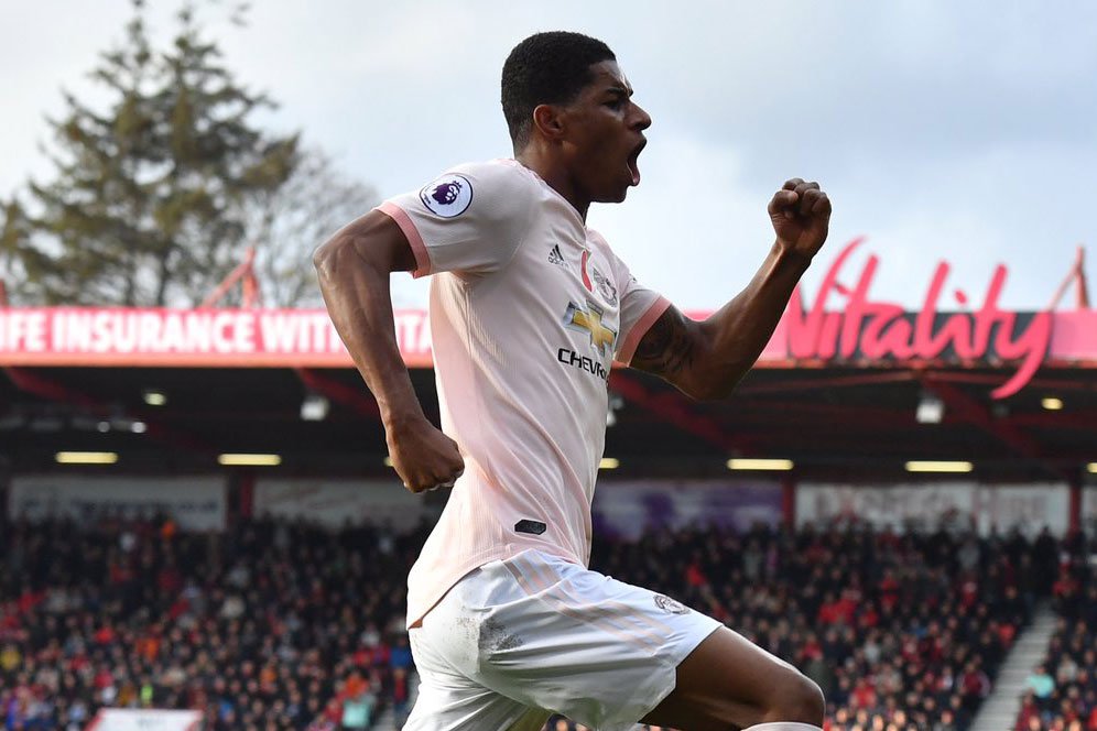 Statistik Laga Bournemouth vs Manchester United: Rashford Si Ahli Menit-menit Akhir