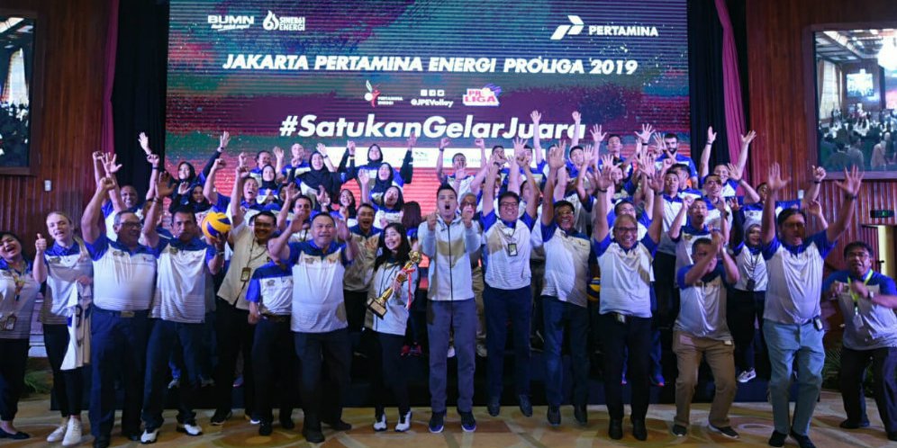Perkenalkan Pemain, Jakarta Pertamina Energi Bertekad Kawinkan Gelar Proliga 2019