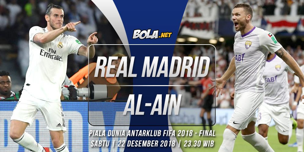 Prediksi Real Madrid vs Al-Ain 22 Desember 2018