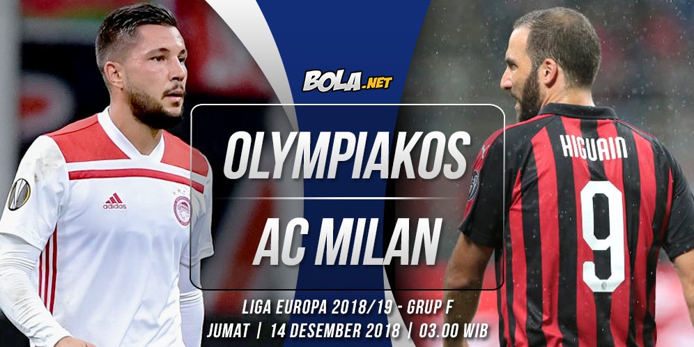 Prediksi Olympiakos vs AC Milan 14 Desember 2018