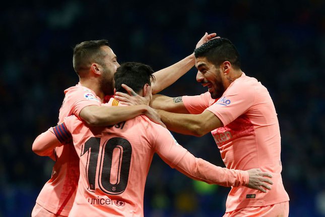 Rotasi Barcelona ketika meraih kemenangan atas Espanyol (9/12/2018) (c) AFP