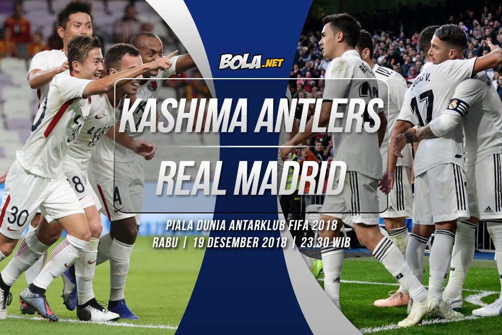 Prediksi Kashima Antlers vs Real Madrid 19 Desember 2018