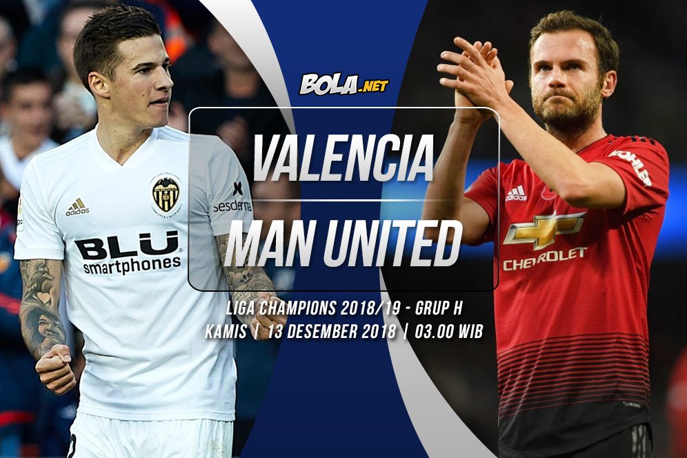 Prediksi Valencia vs Manchester United 13 Desember 2018