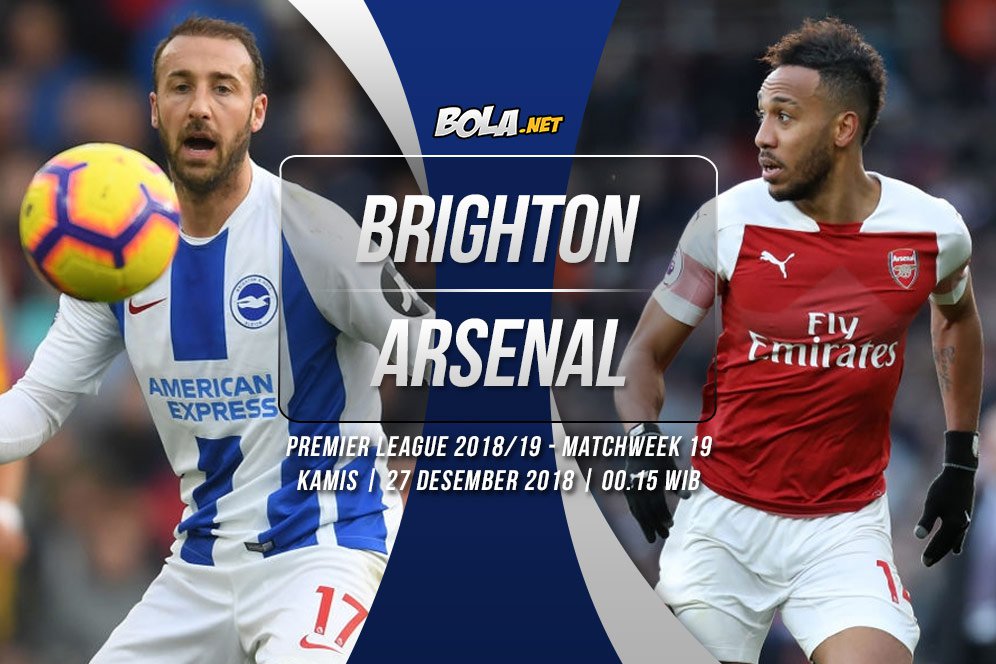 Data dan Fakta Premier League: Brighton vs Arsenal