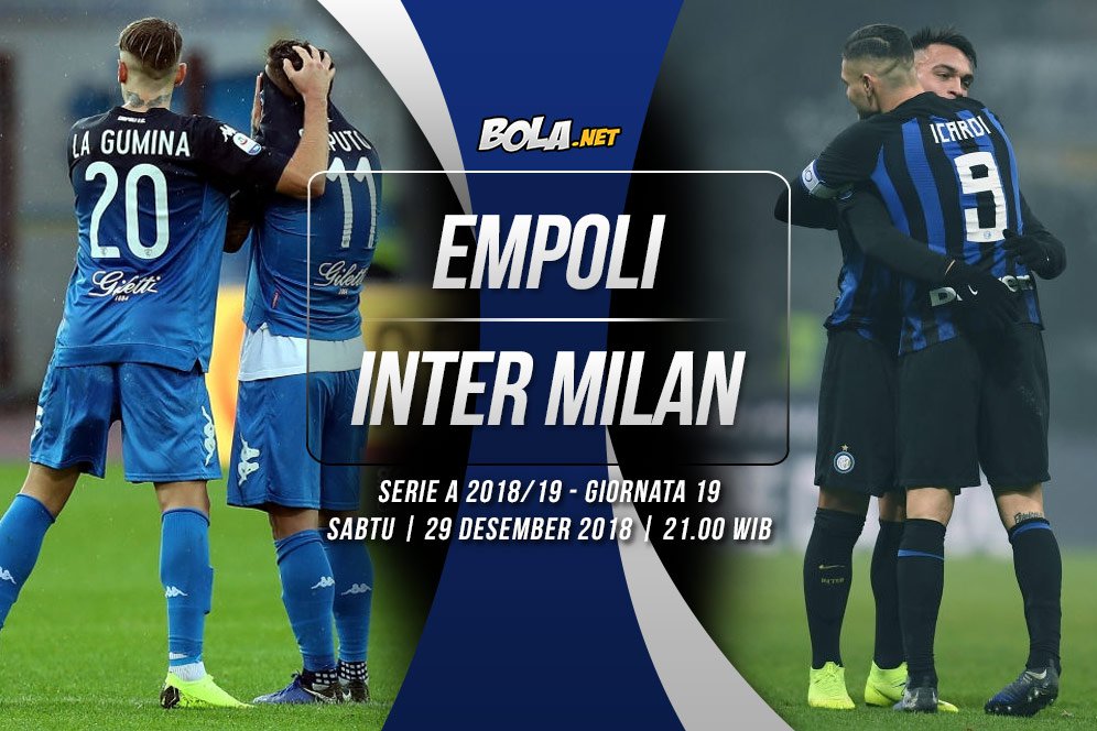 Data dan Fakta Serie A: Empoli vs Inter Milan