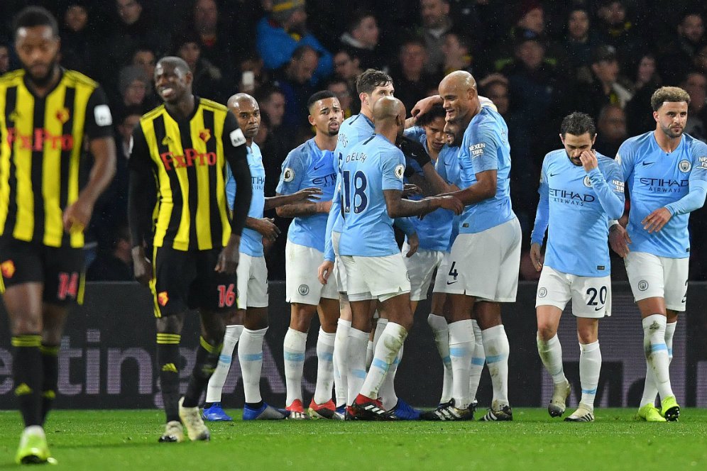 Hasil Pertandingan Watford vs Manchester City: Skor 1-2