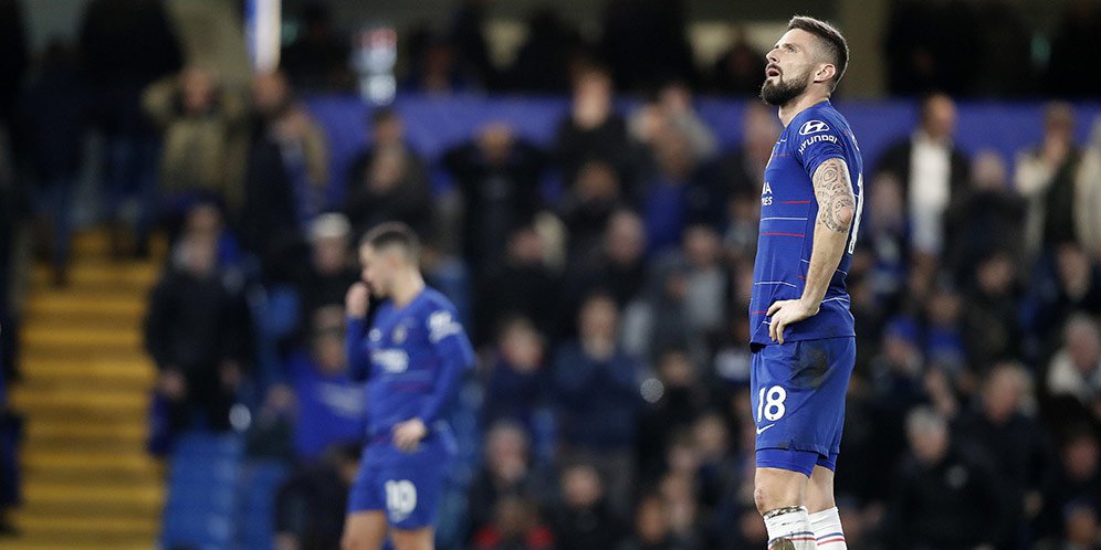 Giroud Cedera, Sarri Anggap Chelsea dalam Masalah