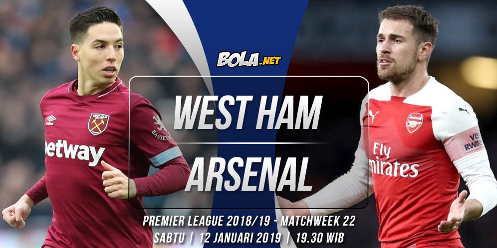 Data dan Fakta Premier League: West Ham vs Arsenal