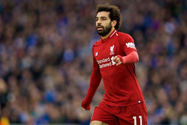 Mohamed Salah mencetak gol dari eksekusi penalti pada laga kontra Brighton, Sabtu (12/1/218) (c) Twitter resmi Liverpool