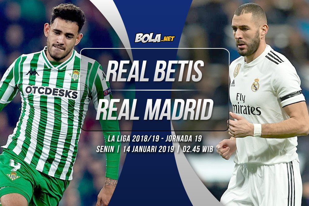 Live Streaming La Liga di SCTV: Real Betis vs Real Madrid