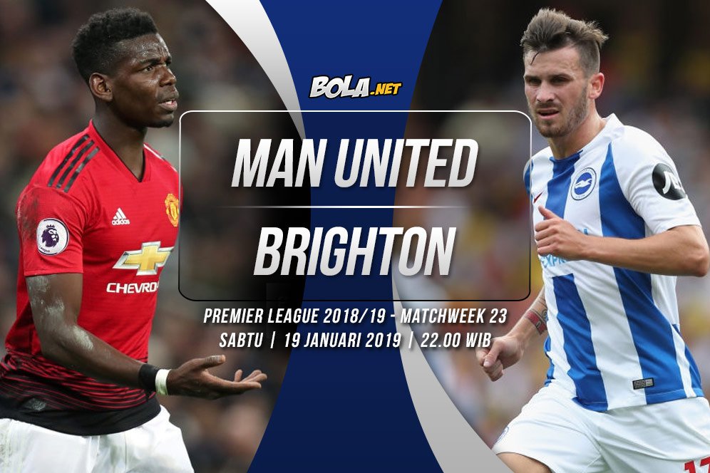 Data dan Fakta Premier League: Manchester United vs Brighton