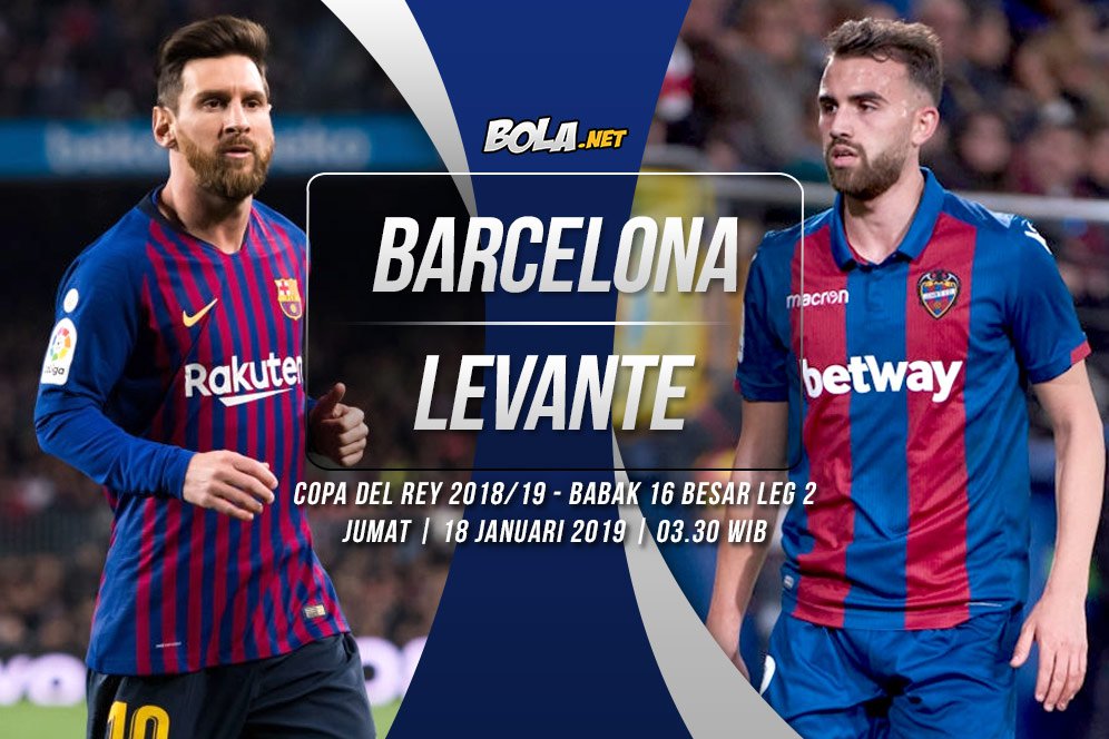 Prediksi Barcelona vs Levante 18 Januari 2019