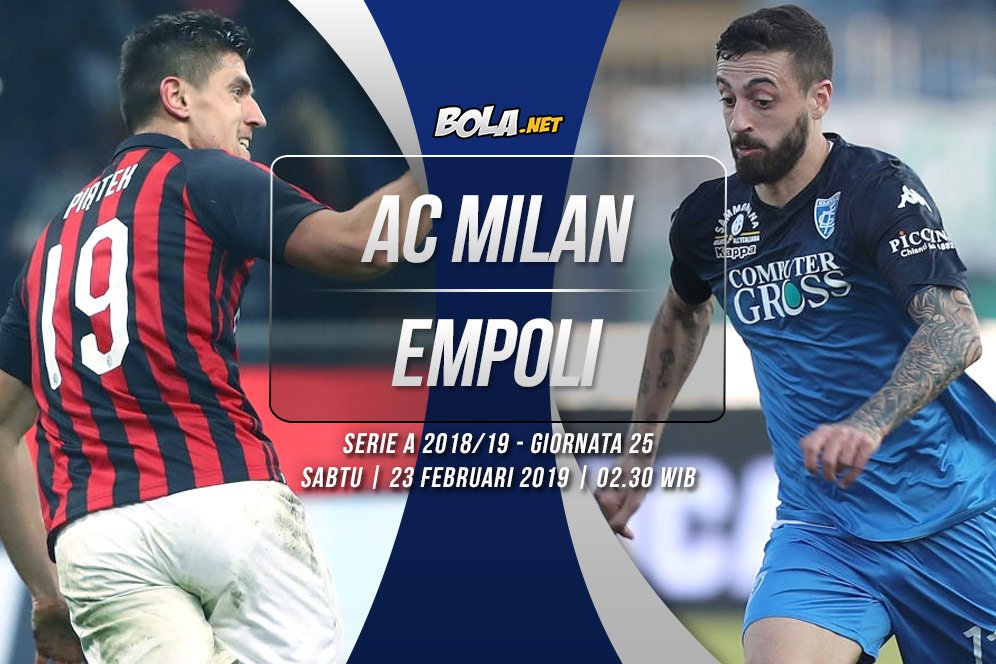 Data dan Fakta Serie A: AC Milan vs Empoli