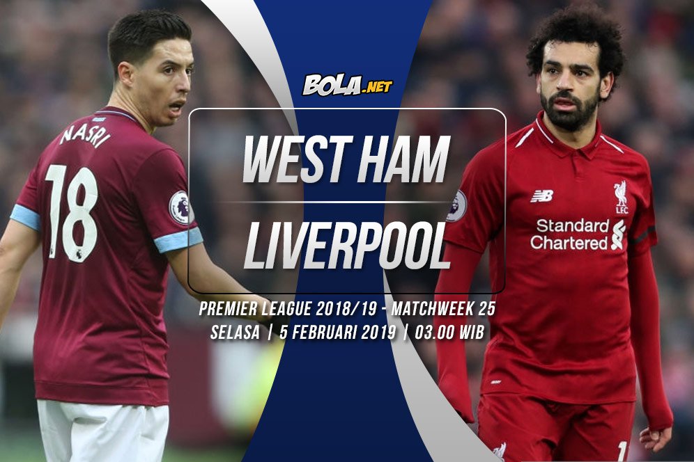 Data dan Fakta Premier League: West Ham vs Liverpool